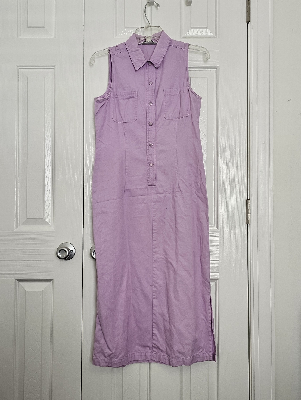 Sleeveless Button-Front Dress